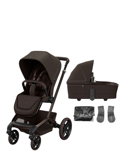 Maxi-Cosi Fame Pushchair, Carrycot & Accessories Bundle, Espresso, Espresso