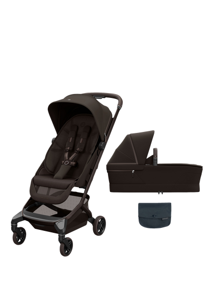 Maxi-Cosi Fame Cabin Stroller & Carrycot with Rain Cover, Espresso, Espresso