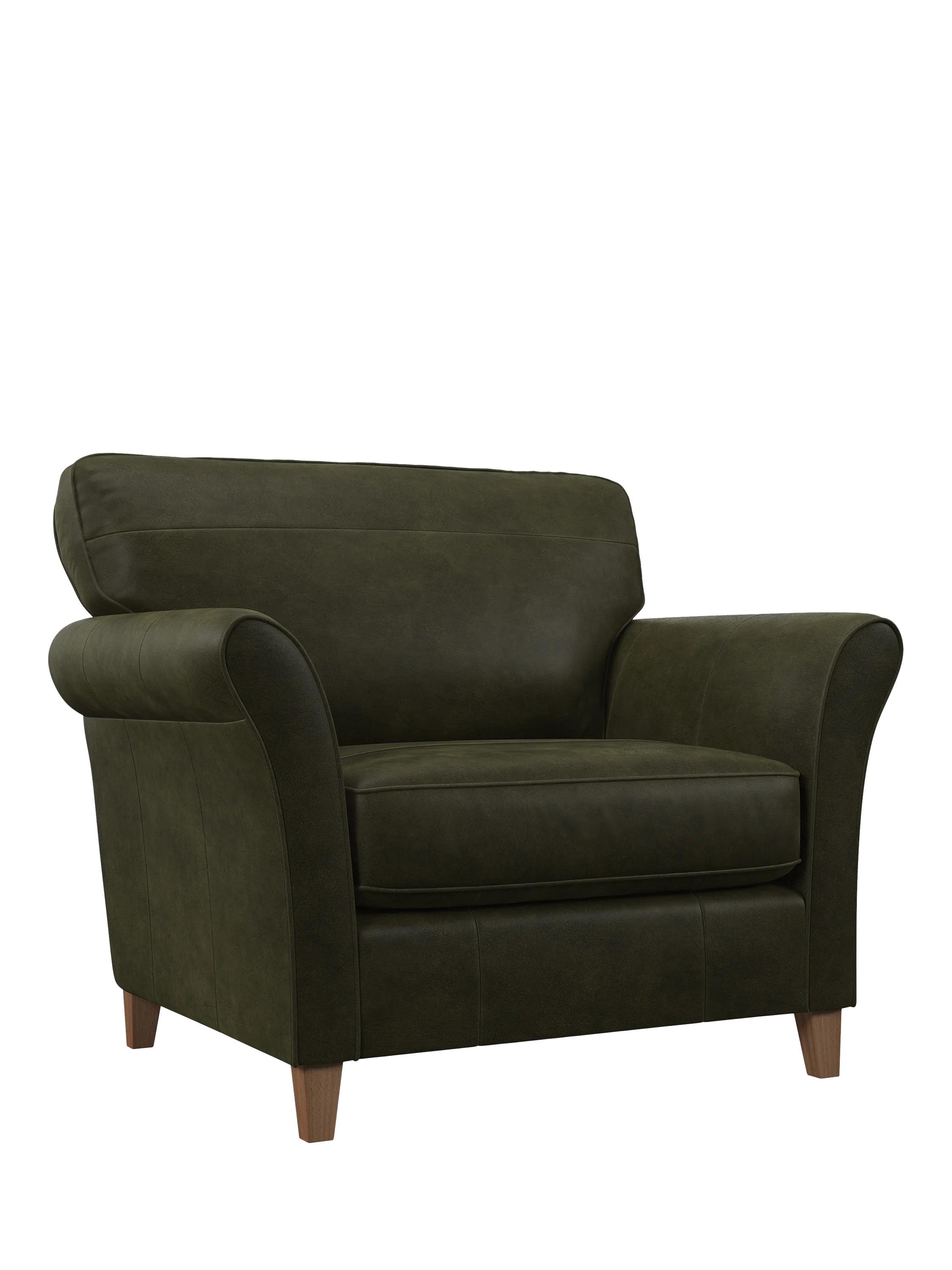 John Lewis Isla Leather Snuggler, Light Leg