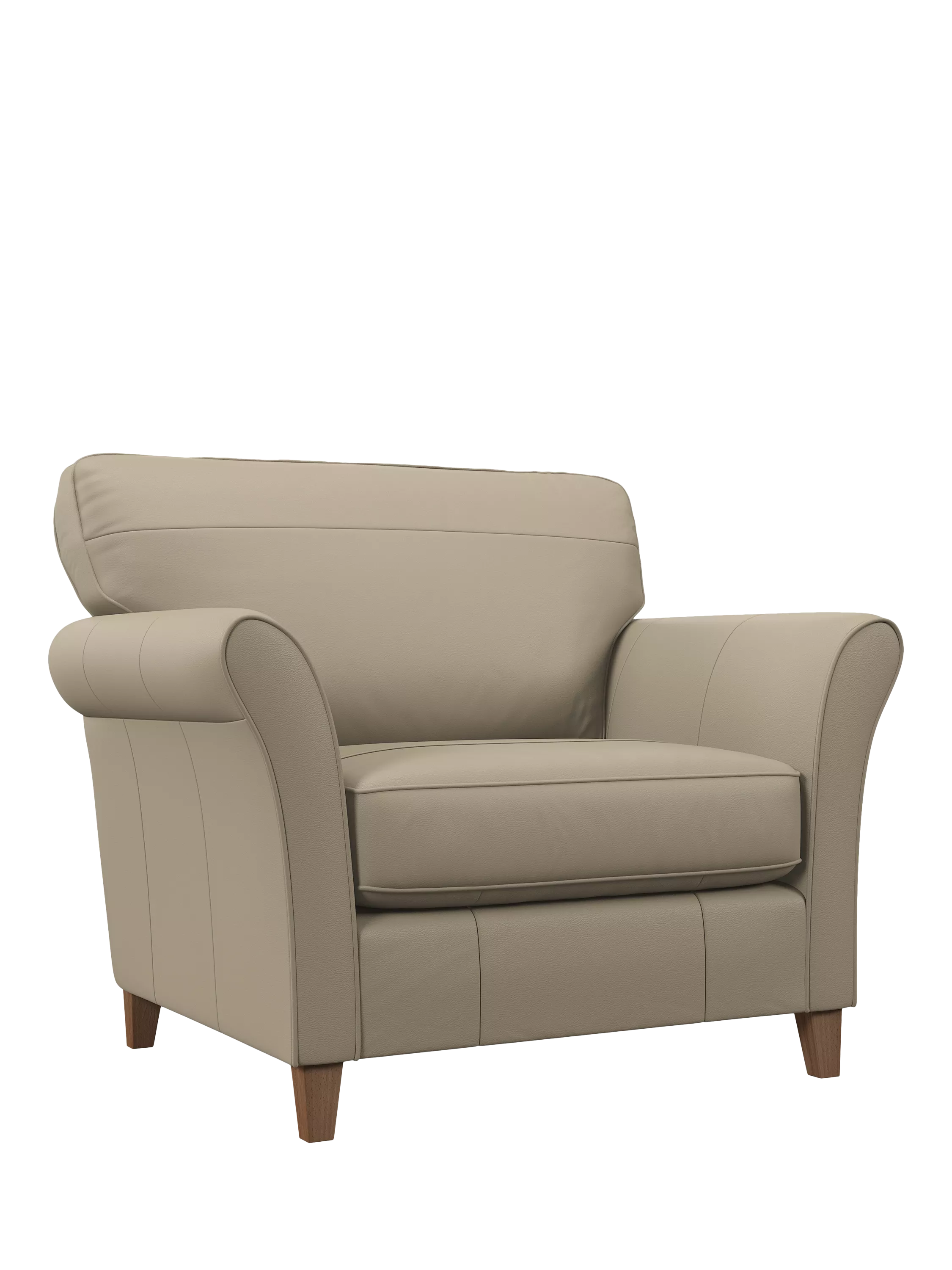 John Lewis Isla Leather Snuggler, Light Leg