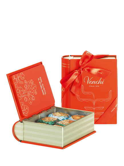 Venchi Mini Book Selection Gift Tin, 117g - view 2, Multi