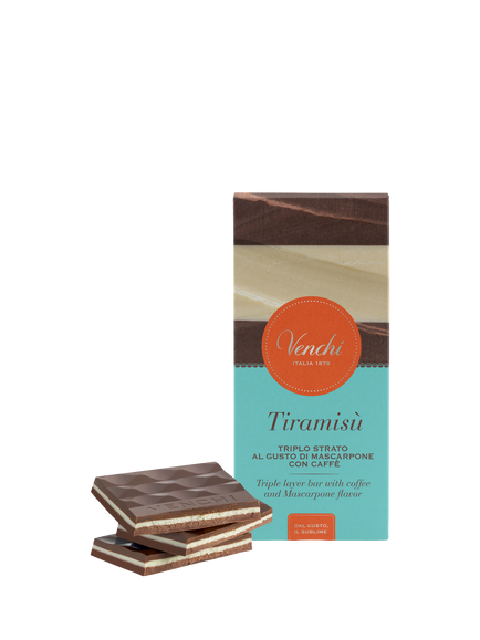 Venchi Tiramisu Chocolate Bar, 110g, Multi