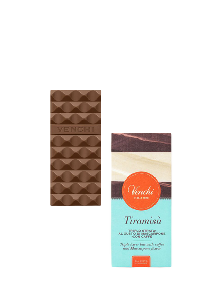 Venchi Tiramisu Chocolate Bar, 110g - view 2, Multi