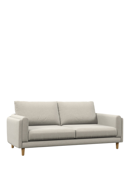 John Lewis OUTLET Harbour Large 3 Seater Sofa, Light Leg, Like New, Aquaclean Matilda Natural, Aquaclean Matilda Natural