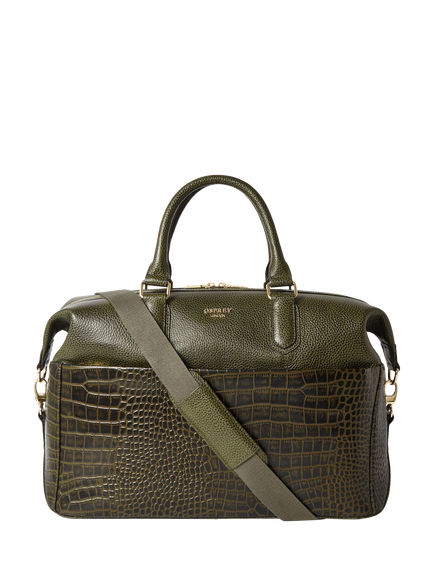 OSPREY LONDON Kellie Weekender Bag, Dark Olive, Dark Olive