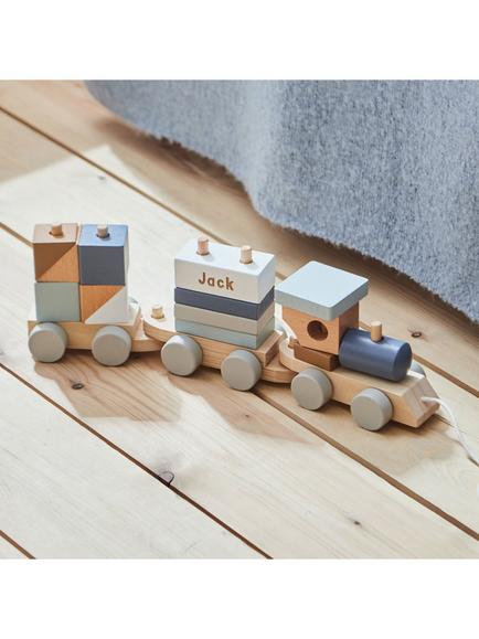 My 1st Years Personalised Pull Along Train, Blue, Blue