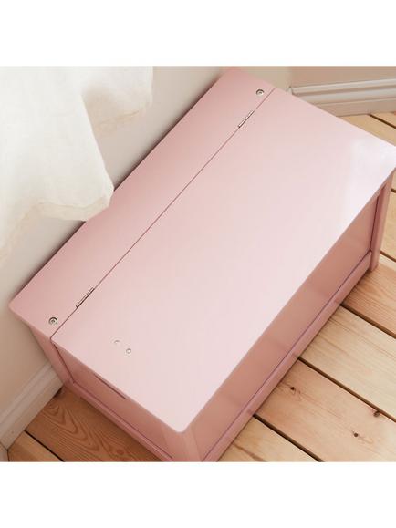 My 1st Years Personalised Floral Wreath Toy Box, Pink - view 2, Pink