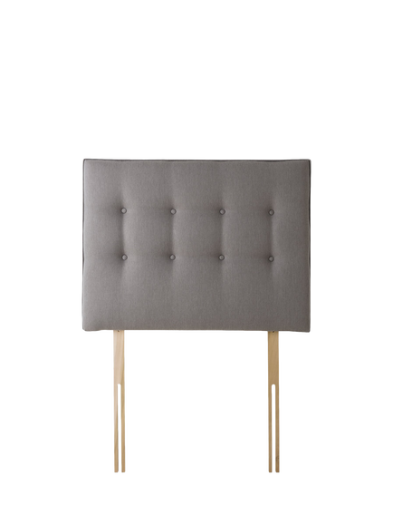 Silentnight OUTLET Sleep Genius Strutted Headboard, Single, Like New, Slate Grey, Slate Grey
