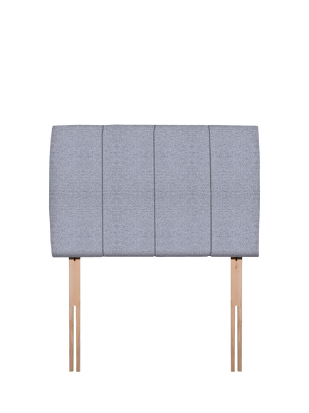 John Lewis OUTLET Amelia Upholstered Headboard, Single, Like New, Brushedweave Pewter, Brushedweave Pewter