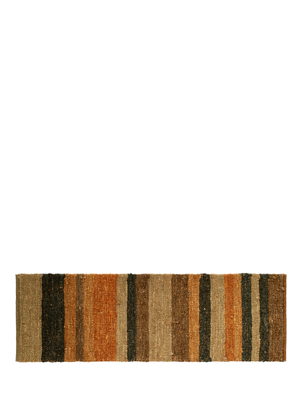 nkuku Lasang Jute Runner, Rust - view 2, Rust