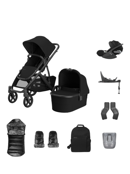 UPPAbaby Vista V3 Pushchair with Cybex Cloud T Baby Car Seat and Base Bundle, James, James