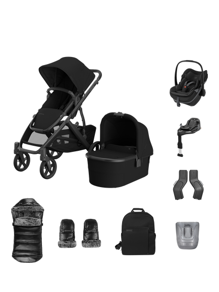 UPPAbaby Vista V3 Pushchair with Maxi-Cosi Pebble Slide Pro Car Seat & FamilyFix Slide Pro Base Bundle, James, James