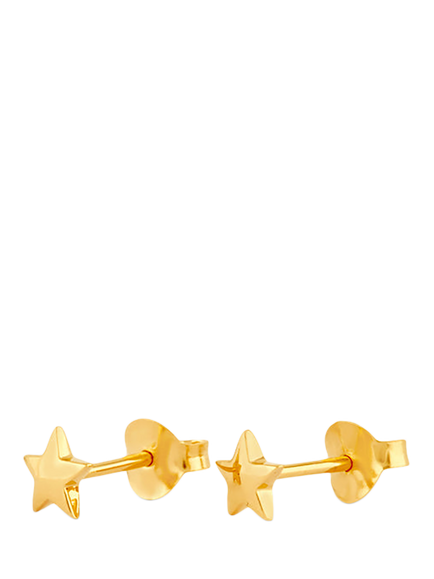 Dinny Hall Mini Star Stud Earrings, Gold, Gold