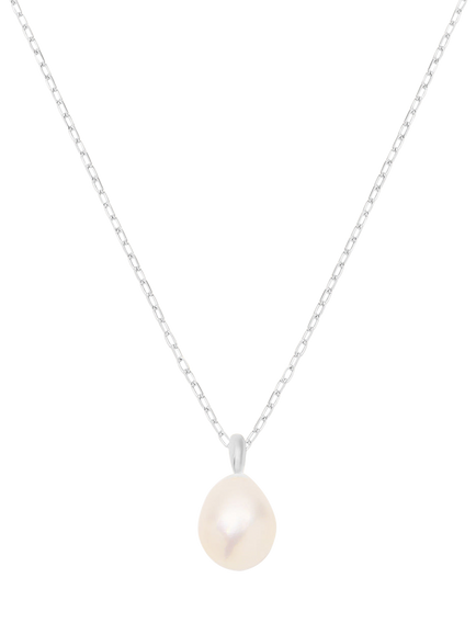 Dinny Hall Thalassa Pearl Pendant Necklace, Silver, Silver
