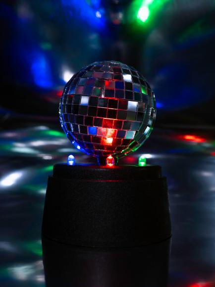 Fizz Creations Mini Mirror Ball - view 2, Blue Multi Blue