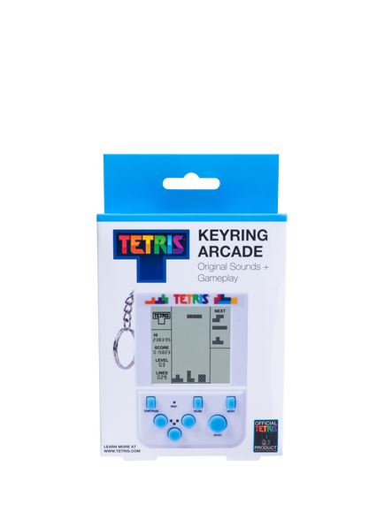 Fizz Creations TETRIS Keyring Arcade Game - view 2, White Multi White