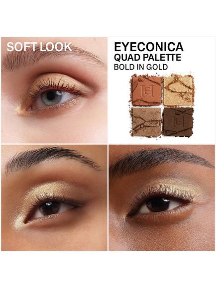 Carolina Herrera Eyeconica Eyeshadow Quad Palette - view 2, Bold In Gold