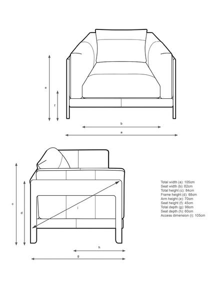 John Lewis Nest Leather Snuggler, Light Leg, Premium Chocolate - view 2, Premium Chocolate