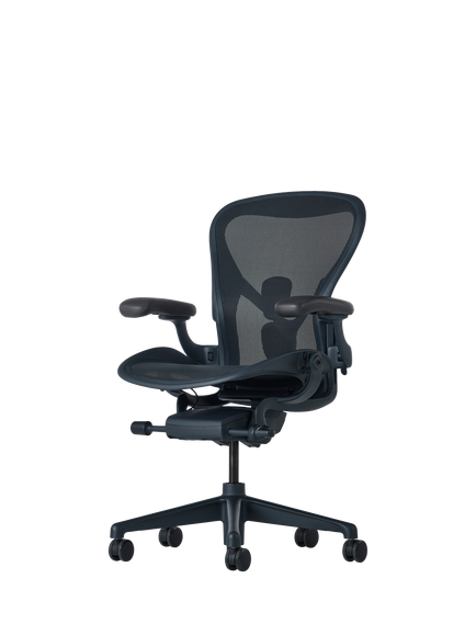 Herman Miller Aeron Office Chair, Size B, Nightfall, Nightfall