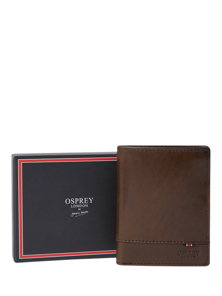 OSPREY LONDON London Leather Wallet, Chestnut, Chestnut