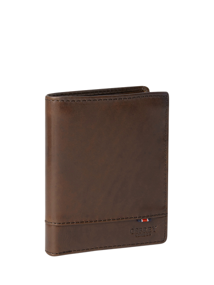 OSPREY LONDON London Leather Wallet, Chestnut - view 2, Chestnut