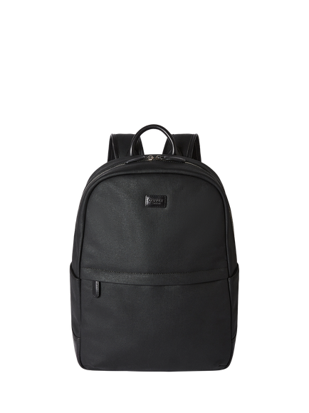 OSPREY LONDON Grantham Waxed Canvas Backpack, Black, Black