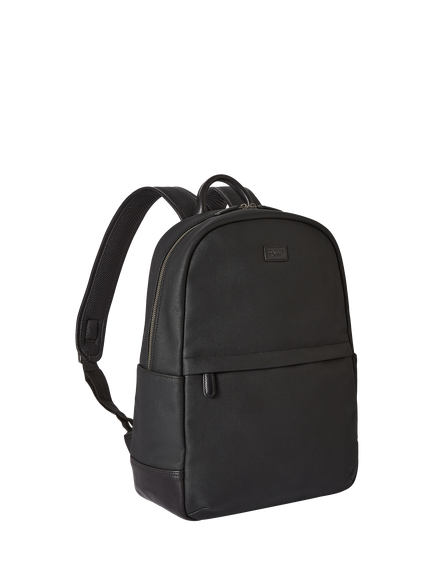 OSPREY LONDON Grantham Waxed Canvas Backpack, Black - view 2, Black