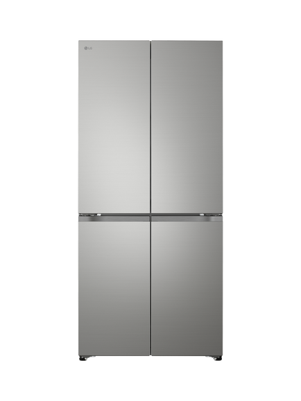 LG OUTLET Fit & Max GMBS30SEPY Freestanding Multi Door SmartThinQ 60/40 Fridge Freezer, Like New, Prime Silver, Prime Silver