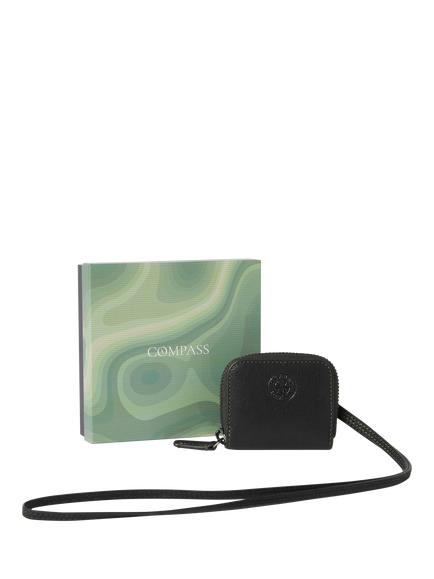 OSPREY LONDON Compass Leather Ear Pods Case - view 2, Black