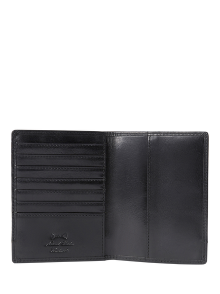 OSPREY LONDON London Leather Passport Cover, Black, Black