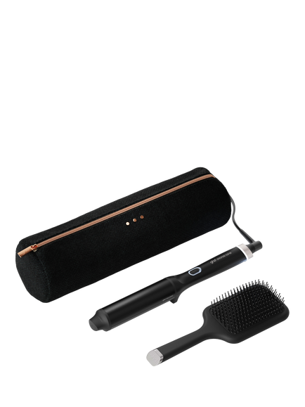 ghd Chronos Curve Max Wand 38mm Hair Curler Gift Set, Black, Black