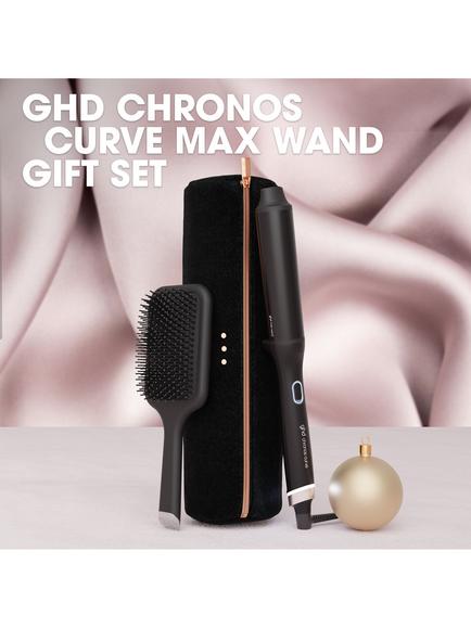 ghd Chronos Curve Max Wand 38mm Hair Curler Gift Set, Black - view 2, Black