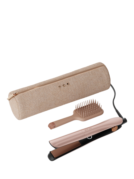 ghd Gold Professional Advanced Hair Straightener Gift Set, Cashmere Beige, Cashmere Beige