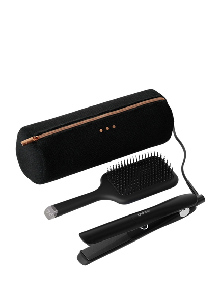 ghd Gold Professional Advanced Hair Straightener Gift Set, Black, Black