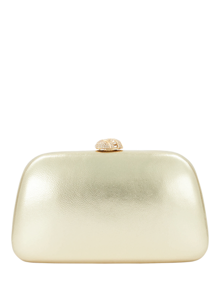 Dune London Brighten Mini Grab Bag, Gold - view 2, Gold-plain_leather