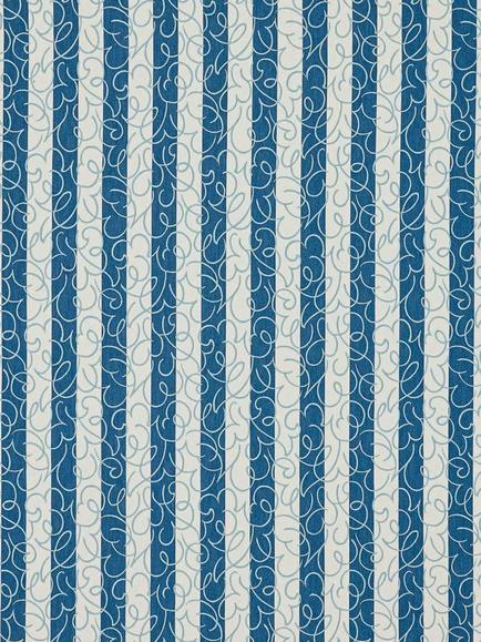 Scion Flo Stripe Furnishing Fabric, Denim