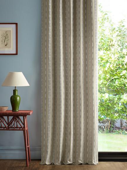 Sanderson Jamandi Stripe Furnishing Fabric - view 2, Gritstone/Oak
