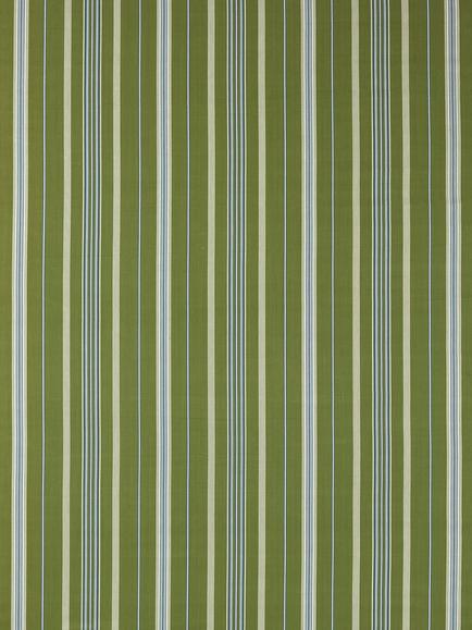 Sanderson Latimer Stripe Furnishing Fabric, Avocado/Indigo, Avocado/Indigo