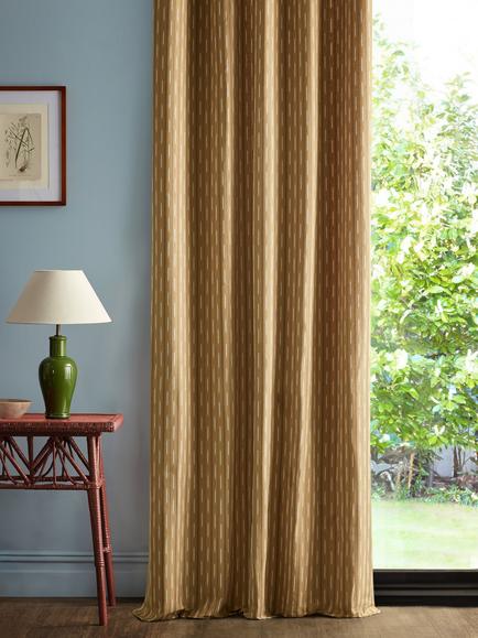 Sanderson Sabu Stripe Furnishing Fabric - view 2, Golden Knot