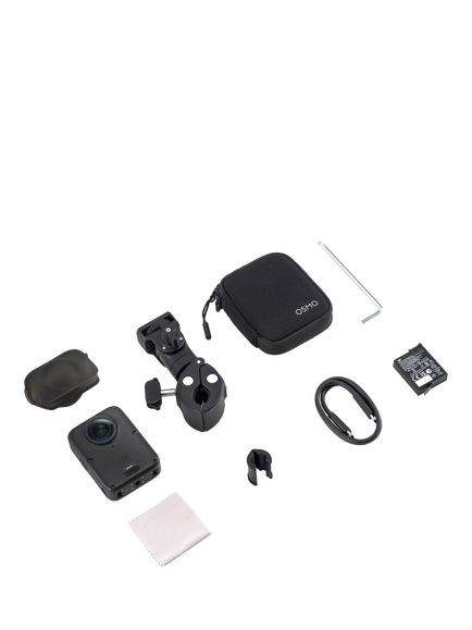 DJI Osmo 360 II Action Camera, 8K, 120MP, 360° Recording, Limitless Riding Combo, Black - view 2, Black