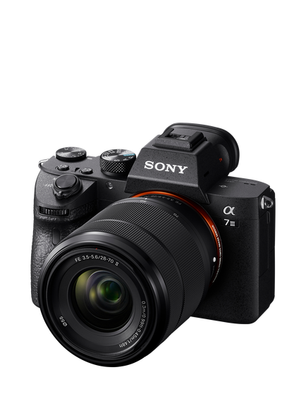 Sony a7 III (Alpha ILCE-7M3) Mirrorless Compact System Camera with 28-70mm Zoom Lens, 4K Ultra HD, 20MP, Wi-Fi, Bluetooth, OLED TruFinder, Optical Image Stabiliser & 3” LCD Touch Screen, Black - view 2, Black