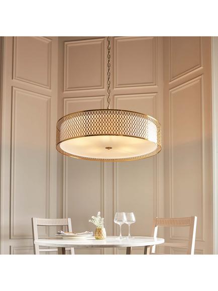 Bay Lighting Josette 5 Arm Pendant Ceiling Light, Gold - view 2, Gold