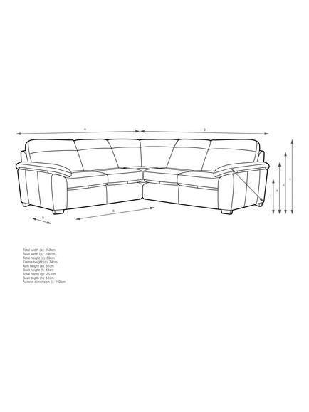 John Lewis Camden 5+ Seater Leather Corner Sofa, Light Leg, Premium Chocolate - view 2, Premium Chocolate