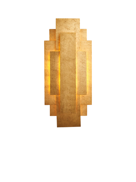 Bay Lighting Alsona 2 Bulb Wall Light, Gold, Gold