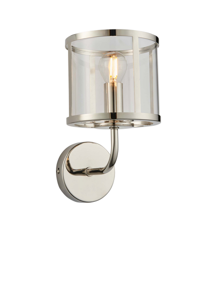 Bay Lighting Foster Wall Light, Nickel, Silver