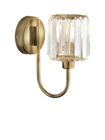 Bay Lighting Lyon Wall Light, Antique Brass, Brass