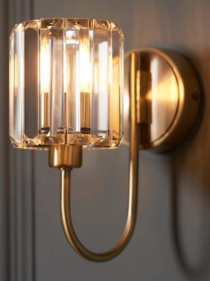 Bay Lighting Lyon Wall Light, Antique Brass - view 2, Brass