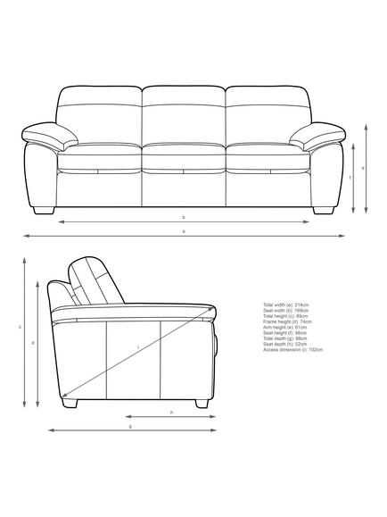 John Lewis Camden Grand 4 Seater Leather Sofa, Light Leg, Premium Chocolate - view 2, Premium Chocolate