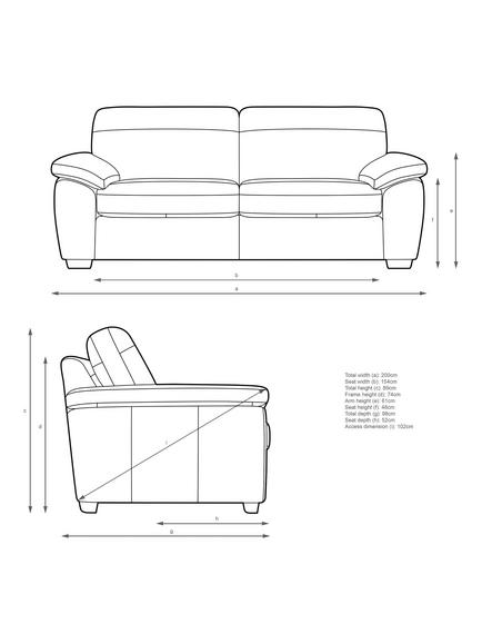 John Lewis Camden Large 3 Seater Leather Sofa, Light Leg, Premium Chocolate - view 2, Premium Chocolate