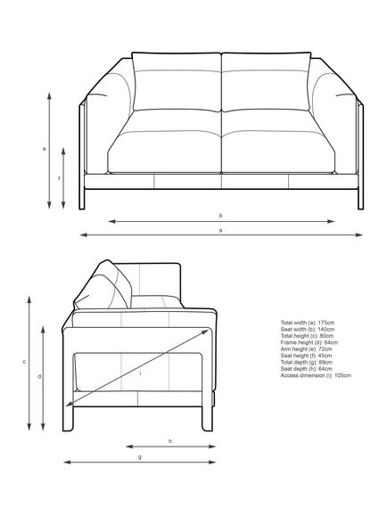 John Lewis Nest Medium 2 Seater Leather Sofa, Light Leg, Premium Chocolate - view 2, Premium Chocolate